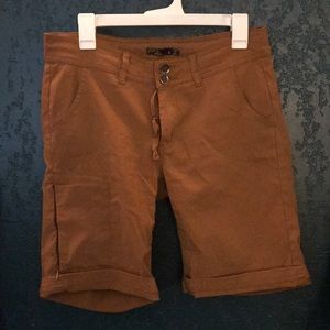 Khaki hiking shorts